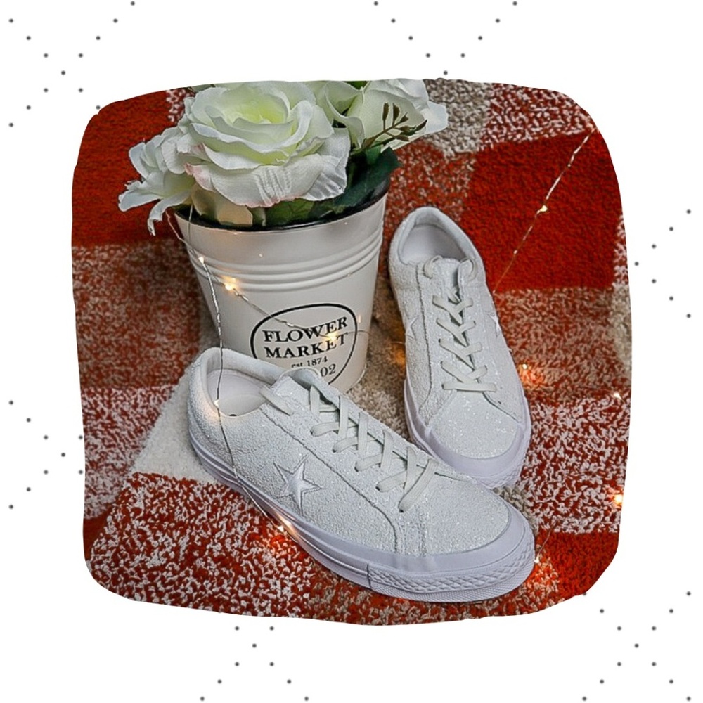 CONVERSE ONE STAR AFTER PARTY LOW TOP WHITE/SILVER